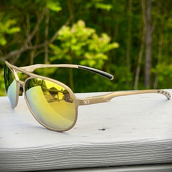 X1 Series Desert Sand Gold Lenses – Striyker Sunglasses