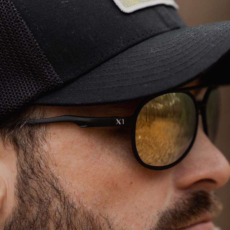 X1 Series Stealth Black Gold Lenses