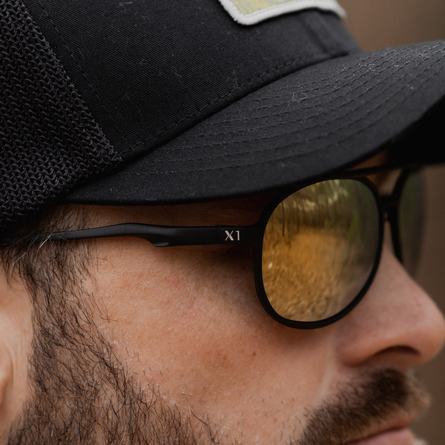 X1 Series Stealth Black Gold Lenses