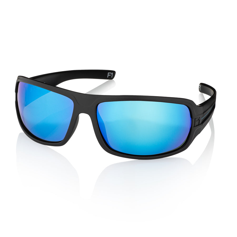 F1 Series Matte Black Thin Blue Line Polarized