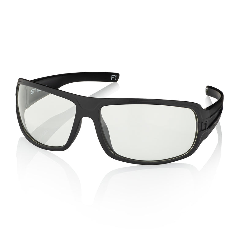 F1 Series Matte Black Clear Lenses