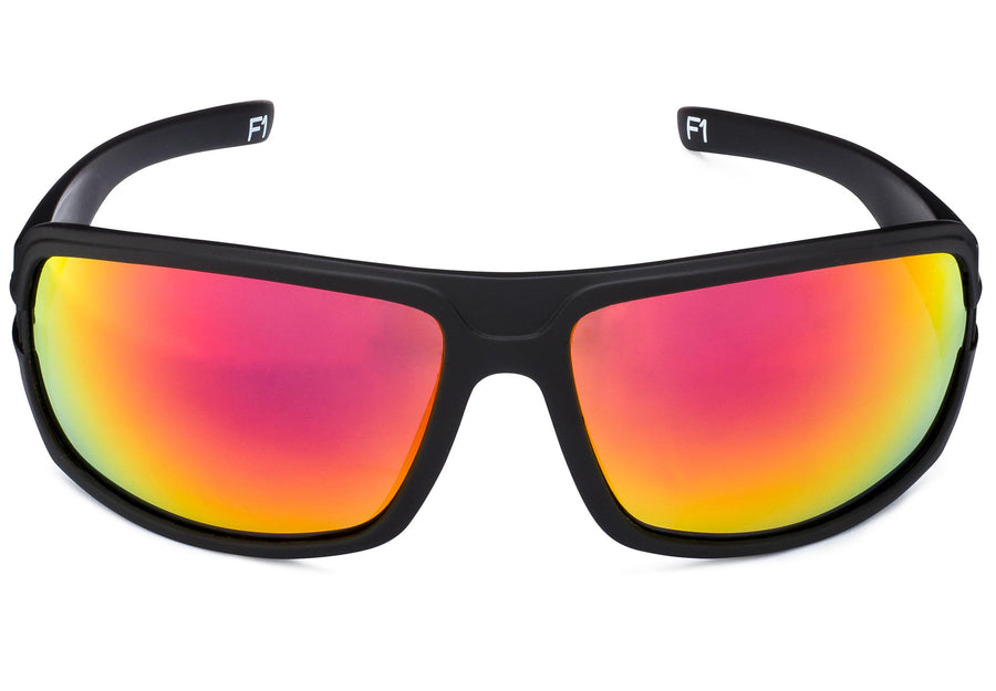 F1 - Matte Black (Red Lenses) - STRIYKER Premium Eyewear