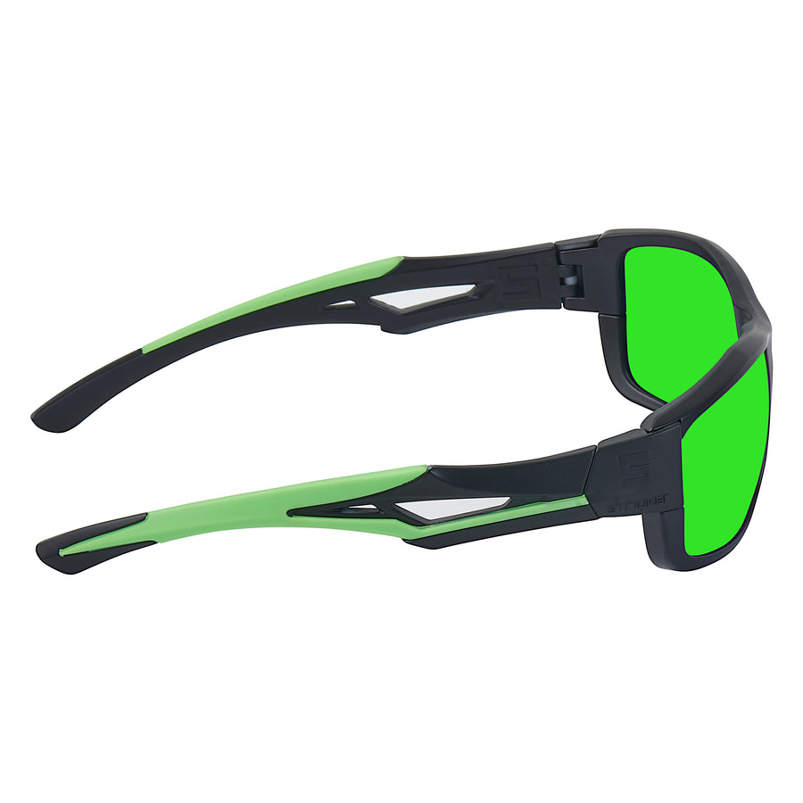 Matte Black/Green (Green Lenses) - STRIYKER Premium Eyewear