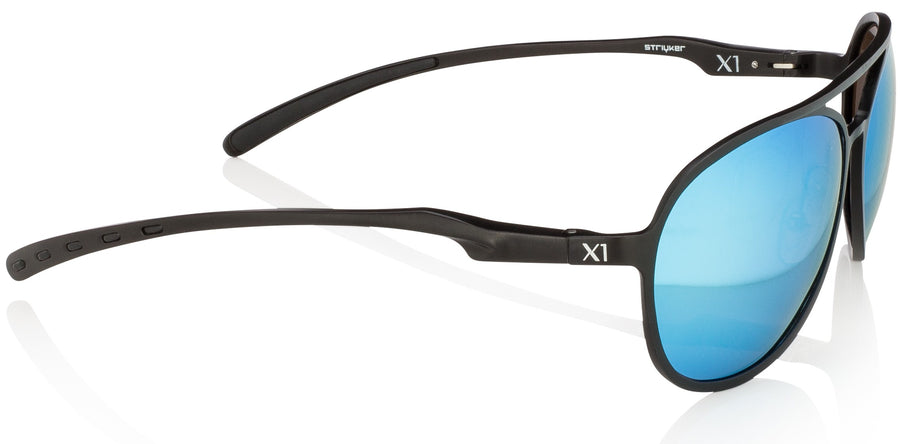 X1 - Matte Black (Blue Lenses) - STRIYKER Premium Eyewear
