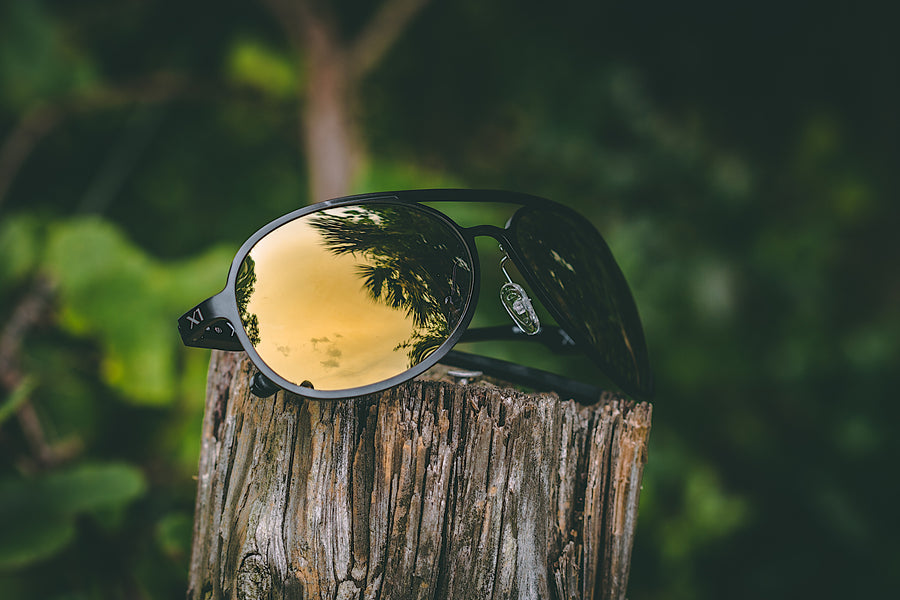 X1 - Matte Black (Gold Lenses) - STRIYKER Premium Eyewear