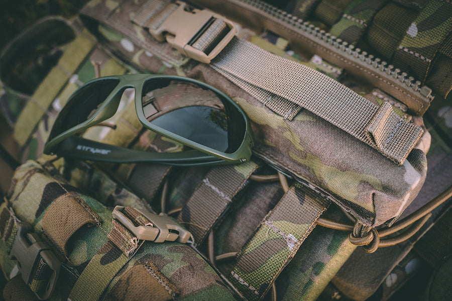 F1 Series Tactical Green Polarized – Striyker Sunglasses