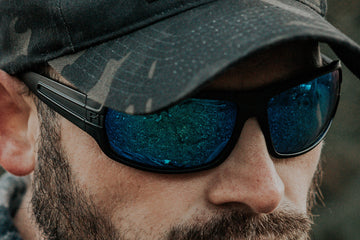 F1 Series Stealth Black Blue Lenses