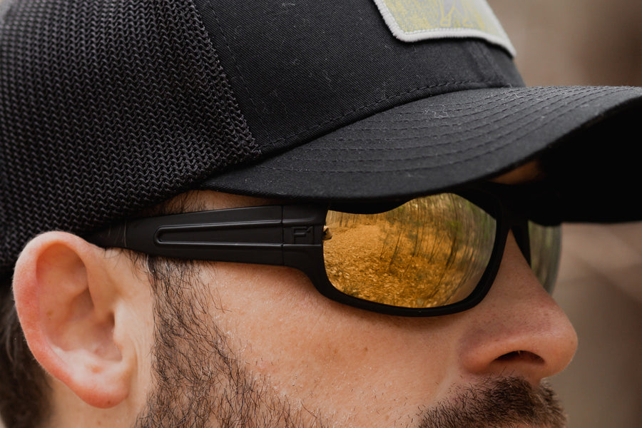 F1 Series Stealth Black Gold Lenses